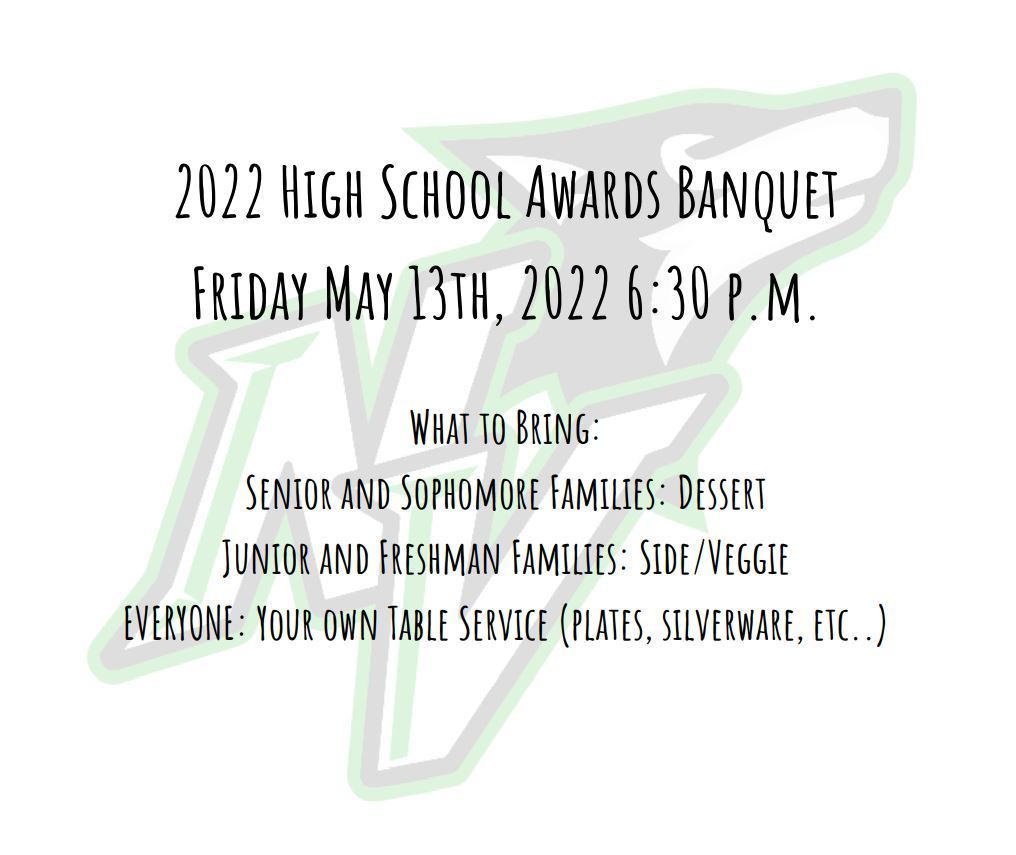 HS Awards Banquet Information